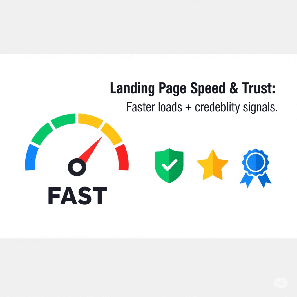 5landing page speed & trust