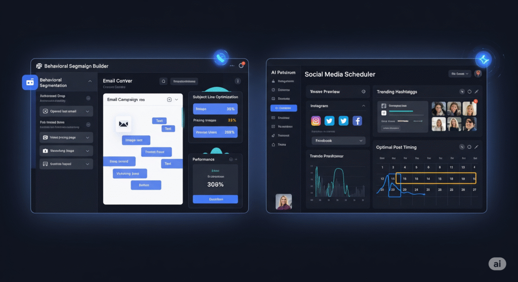 Email & Social Automation Dashboard