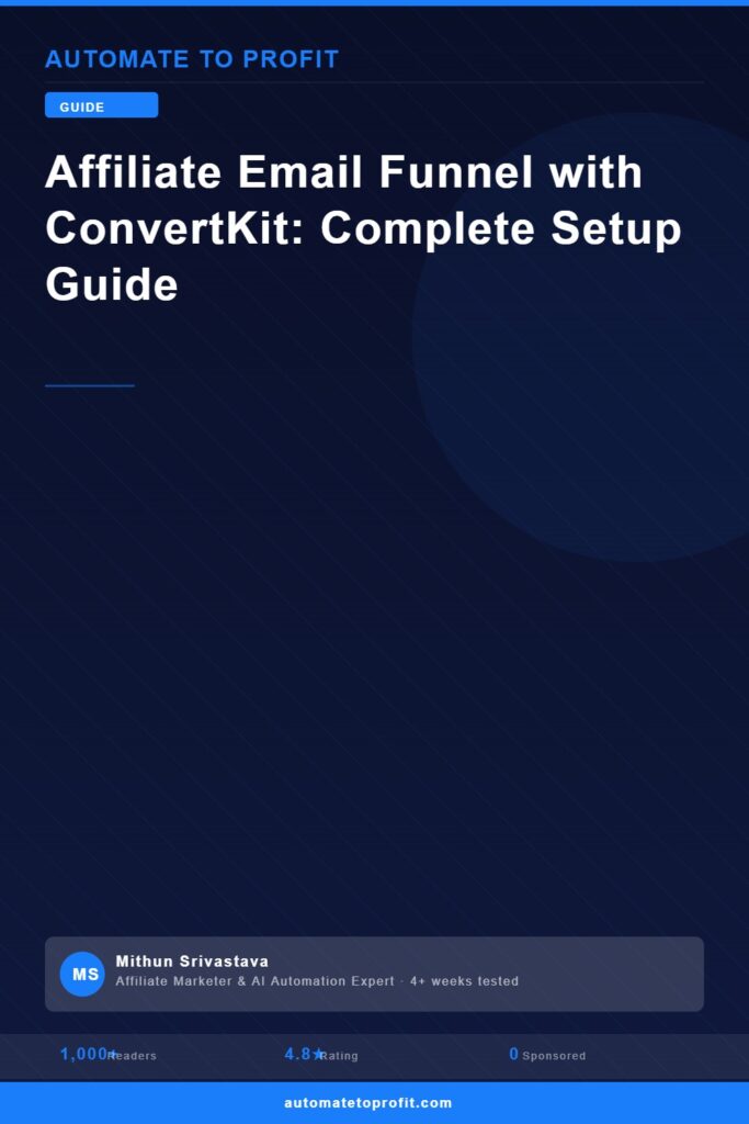 affiliate email funnel convertkit