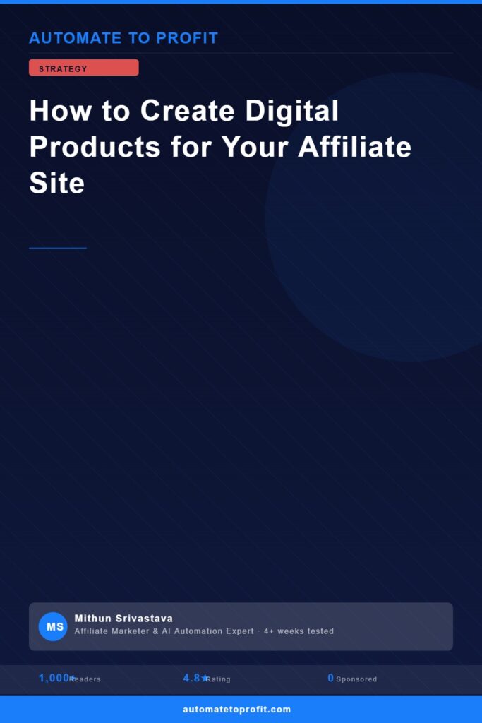 digital product affiliate site