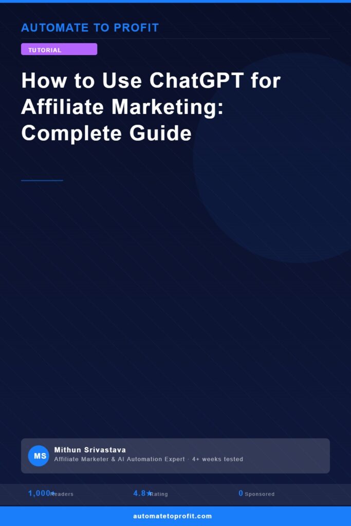 how to use chatgpt for affiliate marketing