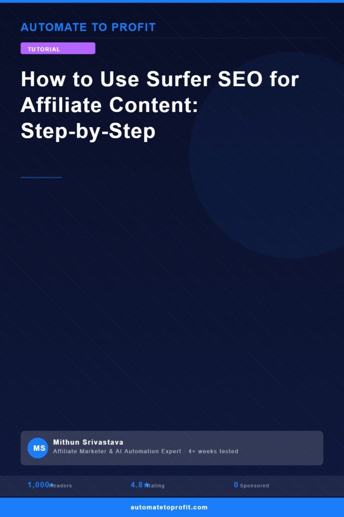 how to use surfer seo affiliate content