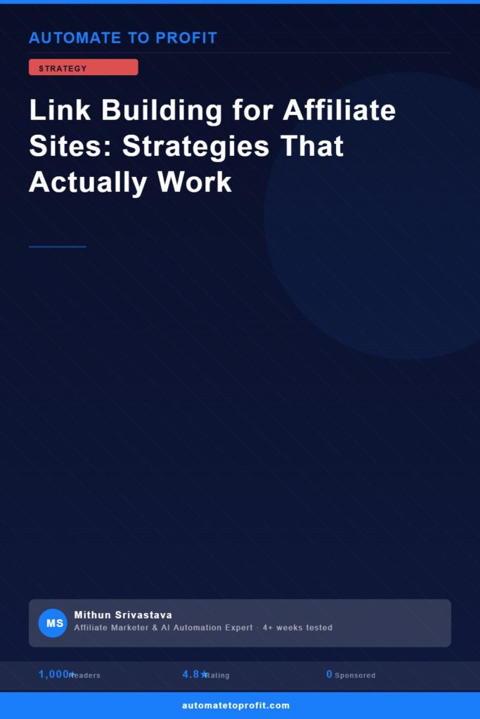 link building affiliate sites