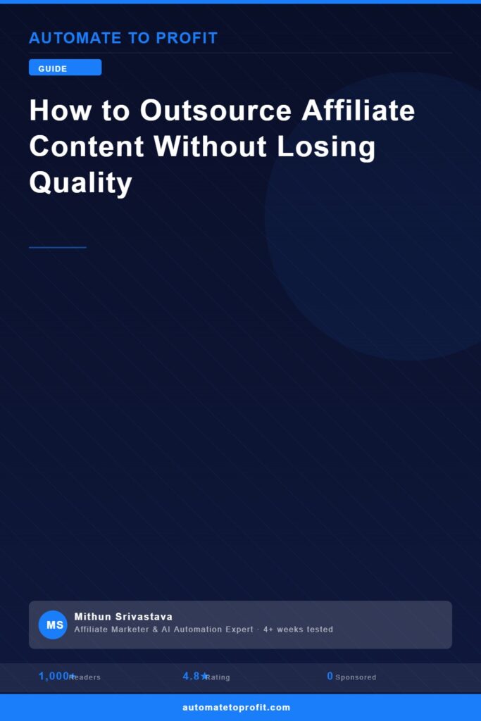 outsource affiliate content