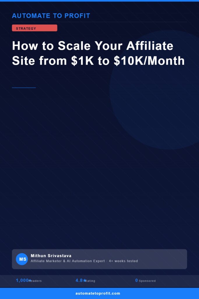 scale affiliate site