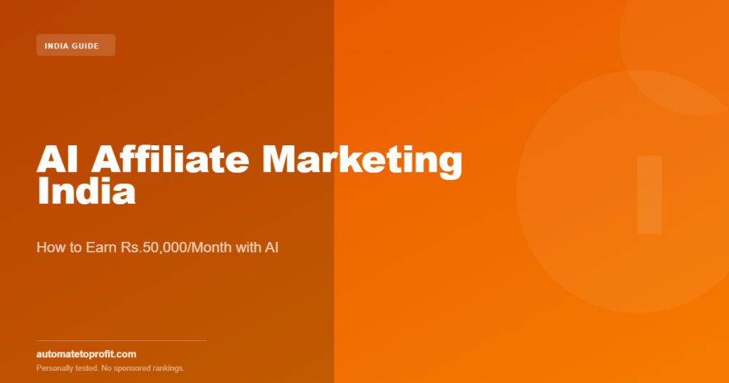 AI Affiliate Marketing India | AutomateToProfit