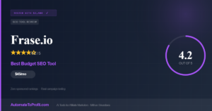 Frase.io review 2026 for affiliate marketers — tested with real spend