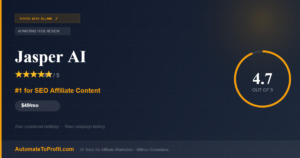 Jasper AI review 2026 for affiliate marketers — 4.7 stars, tested with real spend