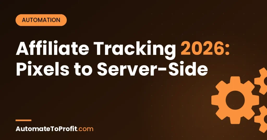 Affiliate Tracking 2026: Pixels to Server-Side (Honest Verdict) – featured image | Automate to Profit