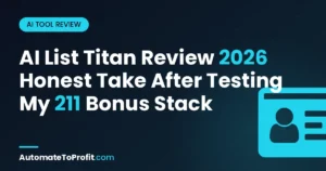 AI List Titan Review 2026: Honest Take + $211 Bonus Stack Tested – featured image | Automate to Profit
