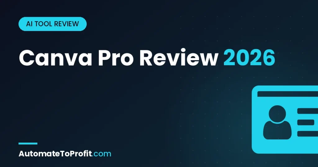 Canva Pro Review 2026: 8 Weeks Hands-On Testing (My Honest Verdict) โ featured image | Automate to Profit