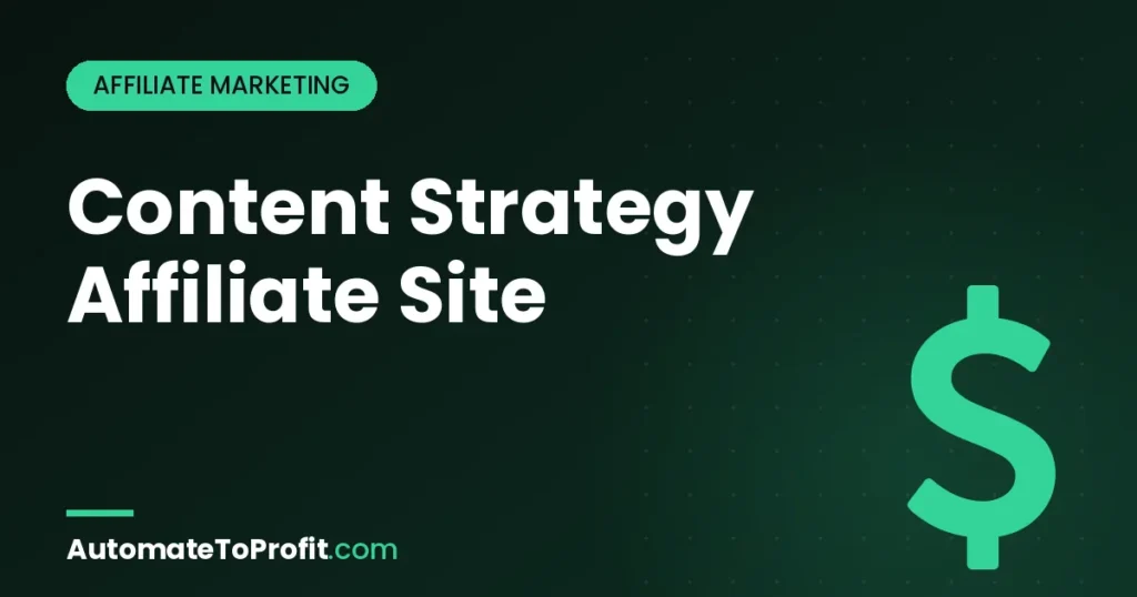 Affiliate Content Strategy 2026: The Cluster Model Explained – featured image | Automate to Profit
