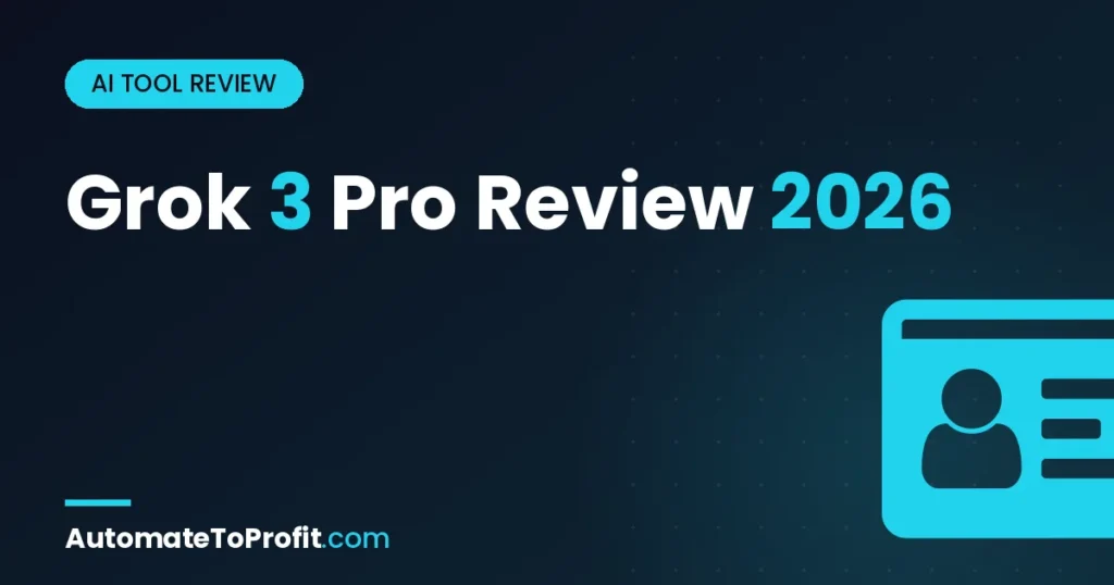 Grok 3 Pro Review 2026: Honest 30-Day Verdict + Grok 4 Comparison – featured image | Automate to Profit